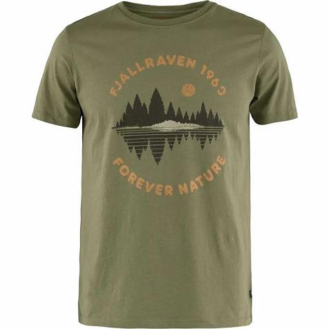 Fjällräven Forest Mirror Póló Webshop - Zöld Ruhák Zöld BGZ012978